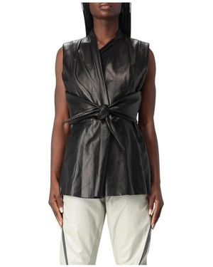 Rick Owens Vests - Negro