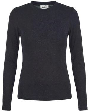 Niu Round-Neck Knitwear - Blu