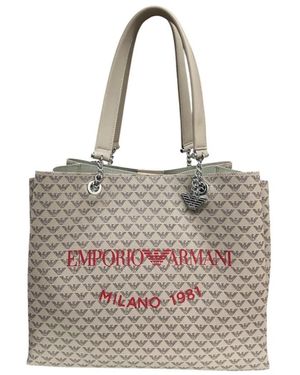 Emporio Armani Shopping Bags - Grey