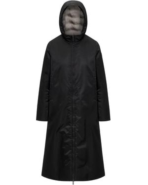 K-Way Jassen ,Zwart ,Polyester Oller Shiny Twill Fur Jacket