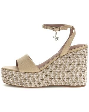 Guess Schoenen ,Everly Platform Wedge Sandaal - Bruin