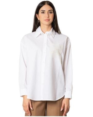 SIMONA CORSELLINI Overhemden ,Wit ,Katoen Camicia Fitted