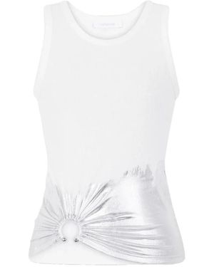 Rabanne Sleeveless Tops - Bianco