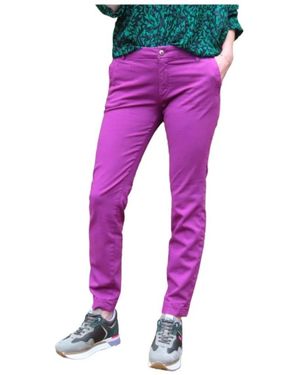 Mason's Jacqueline curvy chino hose - Lila