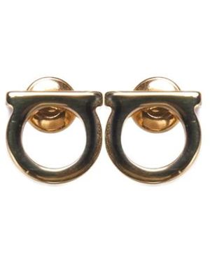 Ferragamo Gancini Stud Oorbellen - Metallic