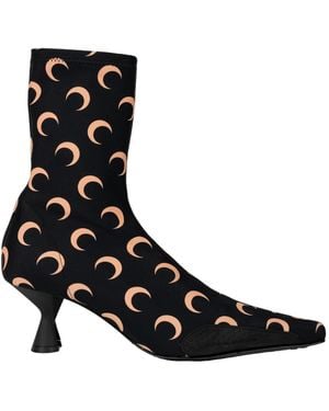 Marine Serre Moon Printed Jersey Ms Boots - Black