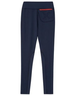 KENZO Leggings sportivi blu navy con logo