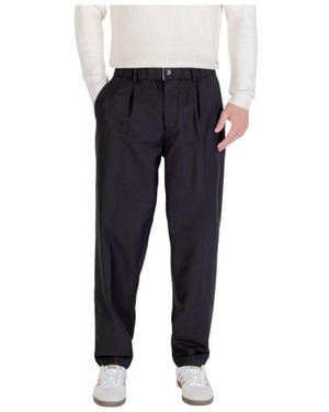 Gianni Lupo Slim-Fit Trousers - Blue