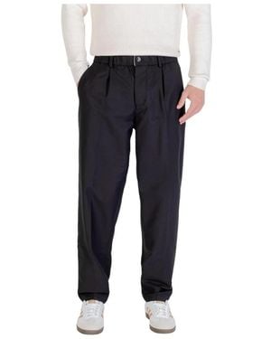 Gianni Lupo Slim-Fit Trousers - Bleu