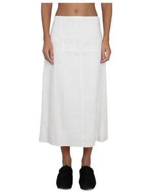 Jil Sander Midi Skirts - White