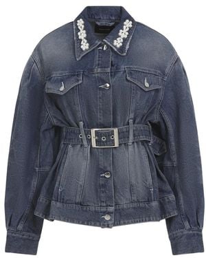 Simone Rocha Blauwe Katoenen Jas Chic Stijl