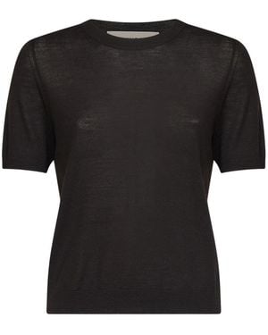 Blanca Vita Round-Neck Knitwear - Negro