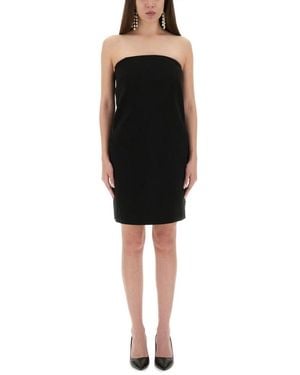 Moschino Strapless Jurk Met Strikdetail - Zwart