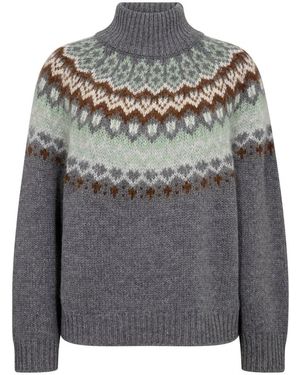 Mos Mosh Truien & Vesten ,Grijs ,Wol Mmrelena Turtleneck