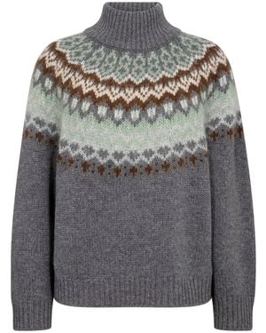 Mos Mosh Truien & Vesten ,Grijs ,Wol Mmrelena Turtleneck