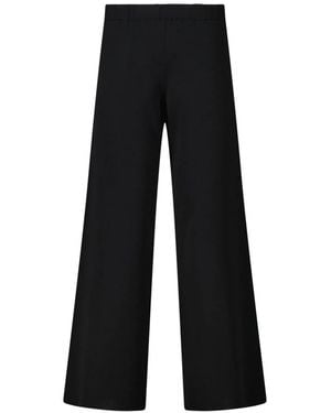 SMINFINITY Weite Merinowollhose - Schwarz