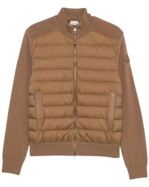 Moncler Panelled Cardigan - Bruin