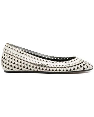 Isabel Marant Schoenen ,Wit ,Leer Belni Ballerina's