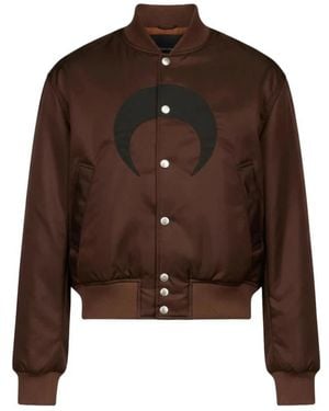 Marine Serre Bomber Jackets - Brown