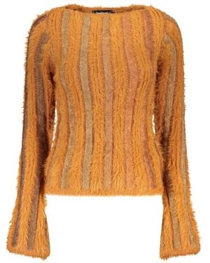 Desigual Rundhals-Strickpullover - Orange
