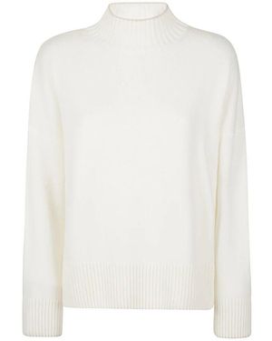 Eleventy Kaschmir tipping rollkragenpullover - Weiß