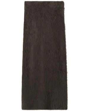Soft Goat Maxi Skirts - Marrón
