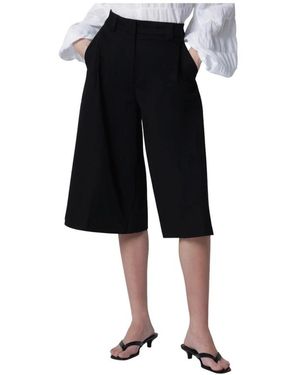 Thelatest Korte Broeken ,Zwart ,Katoen Dakota Shorts