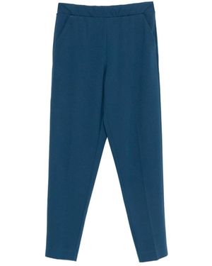 Le Tricot Perugia Tapered Trousers - Blue