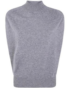 Semicouture Round-Neck Knitwear - Gris