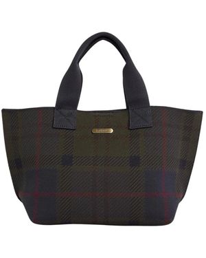 Barbour Tassen ,Veelkleurig ,Polyester Layla Tartan Tote - Zwart