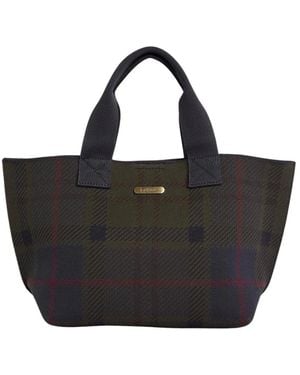 Barbour Tassen ,Veelkleurig ,Polyester Layla Tartan Tote - Zwart