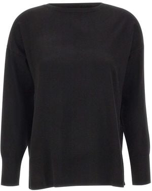 Elena Miro Round-Neck Knitwear - Negro