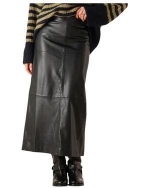 EDITED Leather Skirts - Zwart