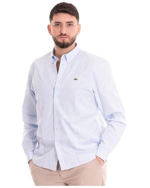 Lacoste Camicia Manica Lunga - Blauw
