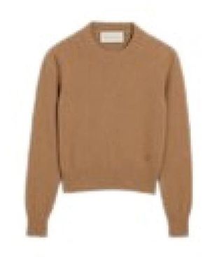 Ami Paris Round-Neck Knitwear - Neutro
