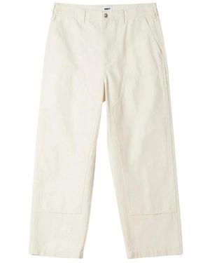 Obey Wide Trousers - Natural
