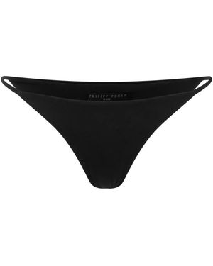 Philipp Plein Swimming String Brief Hexagon - Schwarz