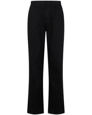 Gucci Gewaakte En Gecoate Katoenen Denim Broek - Zwart