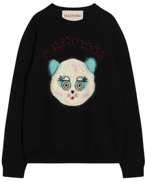 Valentino Garavani Round-Neck Knitwear - Black