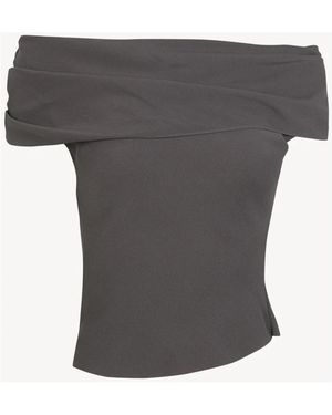 Cortana Sleeveless Tops - Grey