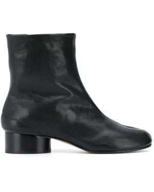 Maison Margiela Zwarte Enkellaarzen Voor Vrouwen