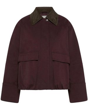 OOF WEAR Jassen ,Bruin ,Roodbruine Jas - Paars