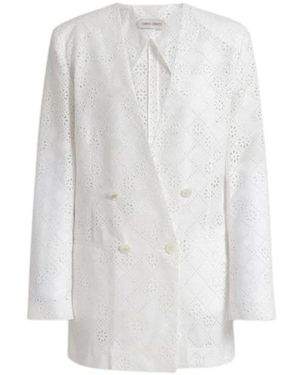 Alberta Ferretti Blazers - White