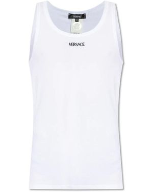 Versace Tops ,Wit ,Katoen Ondergoedcollectie Top
