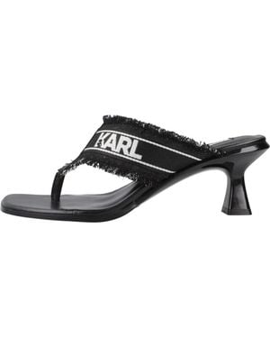 KARL LAGERFELD Heeled Mules - Negro