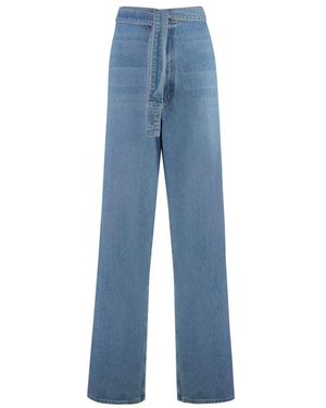 Mother Wide Jeans - Blauw