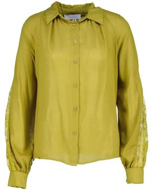Amélie & Amélie Overhemden ,Groen ,Kinshasa Blouse