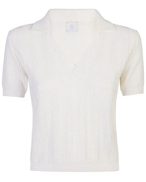 Eleventy V-Neck Knitwear - Bianco