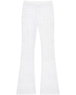 Givenchy 4G Jacquard Flared Broek - Wit