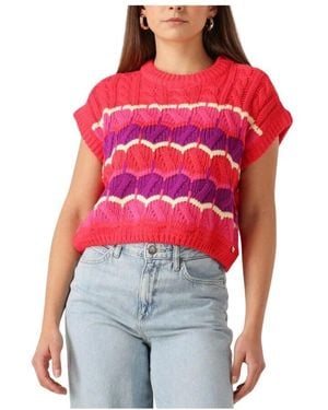 Harper & Yve Rotes Elegantes Nonna-Ss Top